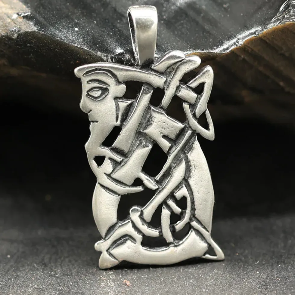 Celtic Man keltischer Schmuck Anhänger aus Silber 925