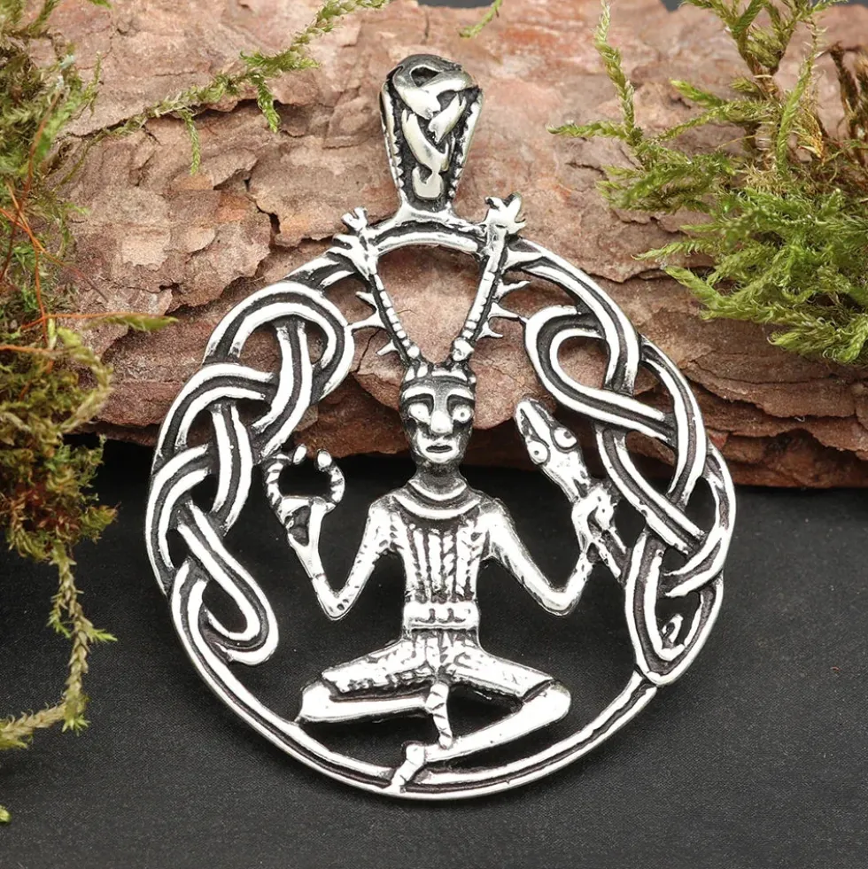 Cernunnos Schmuck Anhänger 925 Sterlingsilber keltischer Waldgott