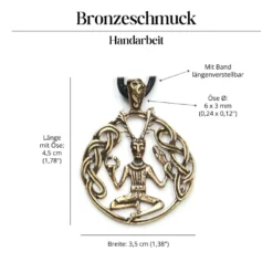 Cernunnos Schmuck Bronze Anhänger