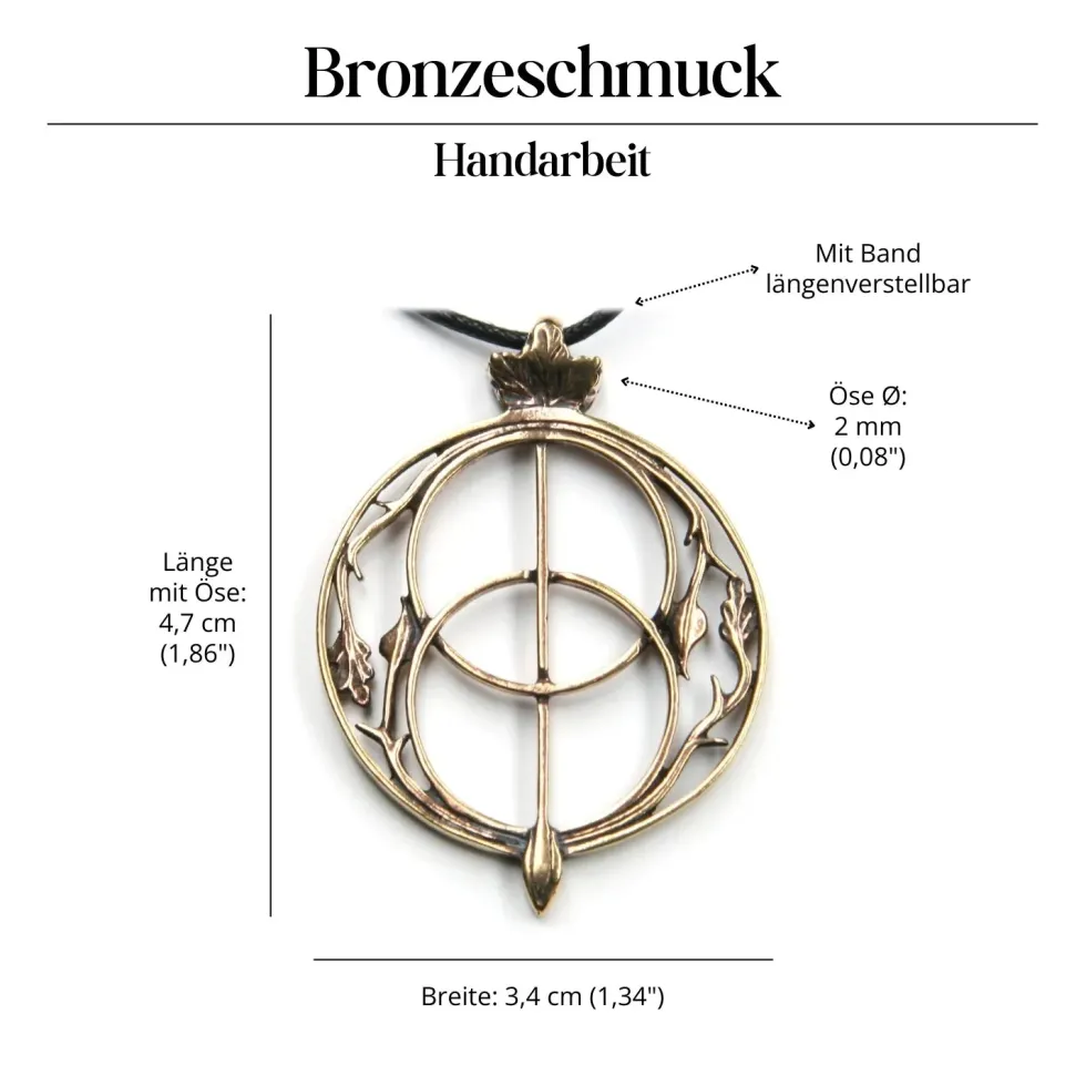 Chalice Well Schmuck Bronze Anhänger