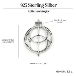 Chalice Well Schmuck keltischer Anhänger aus Silber 925