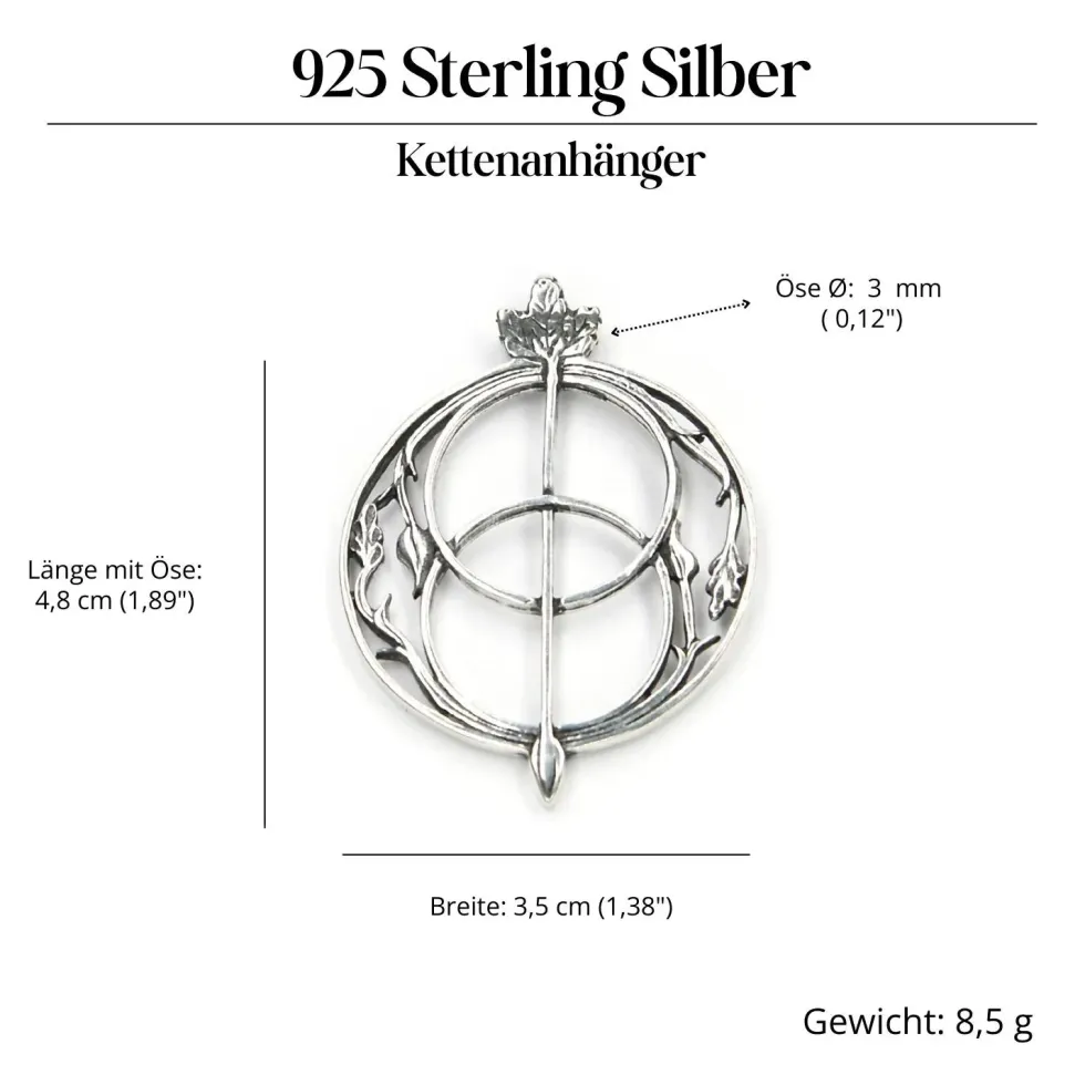 Chalice Well Schmuck keltischer Anhänger aus Silber 925