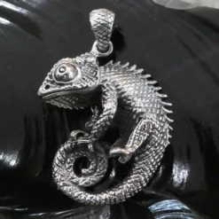 Chamäleon Schmuck Anhänger 925 Silber