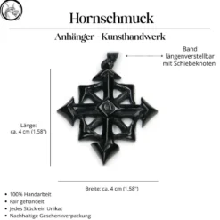 Chaosstern Hornschmuck Anhänger Schmuck Kette