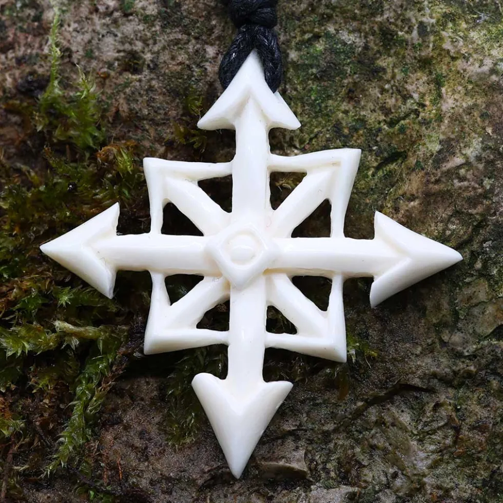 Chaosstern Schmuck aus Knochen Schmuck Kette