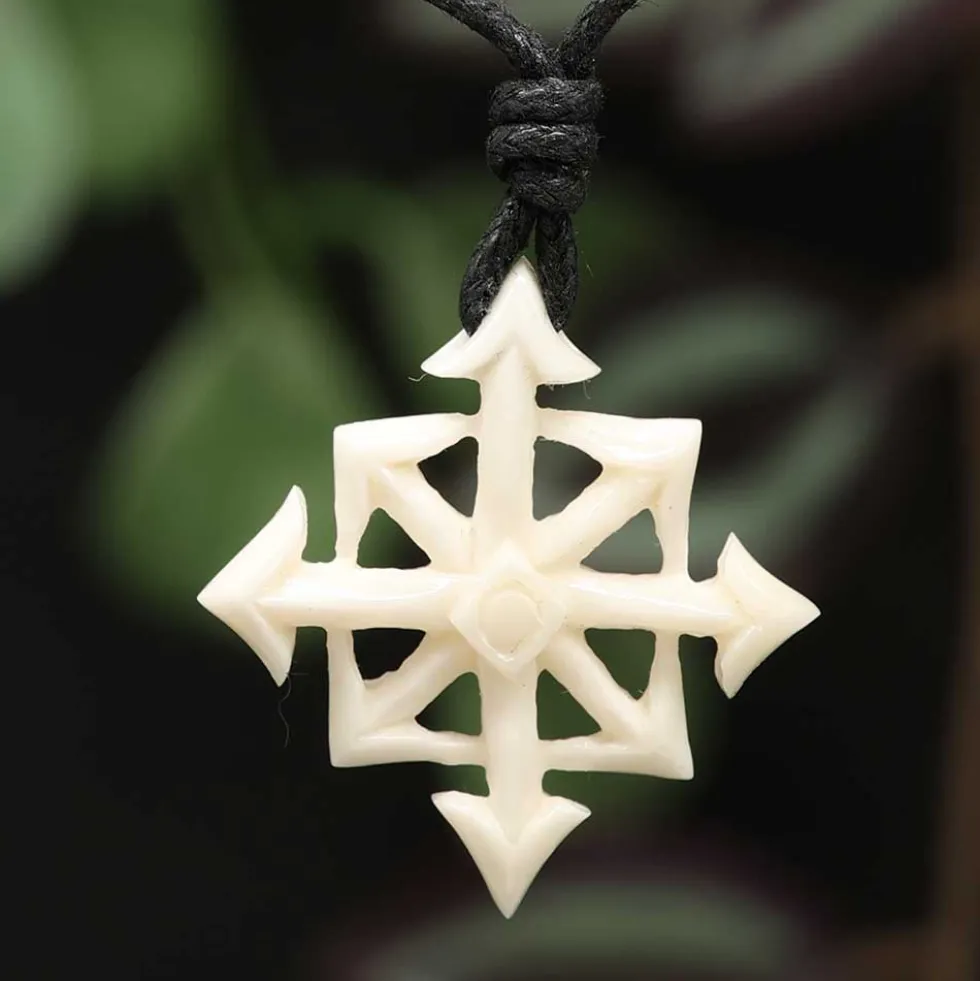 Chaosstern Schmuck aus Knochen Schmuck Kette