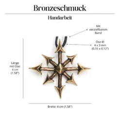 Chaosstern Schmuck Bronze Anhänger