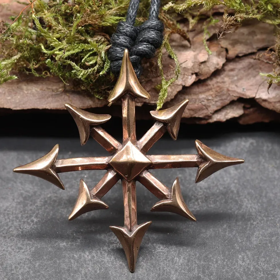 Chaosstern Schmuck Bronze Anhänger