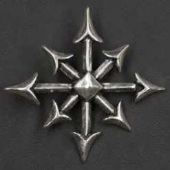 Chaosstern Schmuck Gothic 925 Sterling Silber Anhänger
