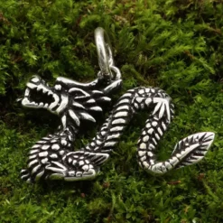 Chinesischer Drache Anhänger Silberschmuck Kettenanhänger 925/000