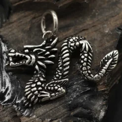 Chinesischer Drache Anhänger Silberschmuck Kettenanhänger 925/000