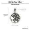 chinesischer Drache Schmuck 925 Silberschmuck Anhänger
