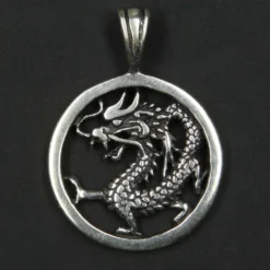 chinesischer Drache Schmuck 925 Silberschmuck Anhänger