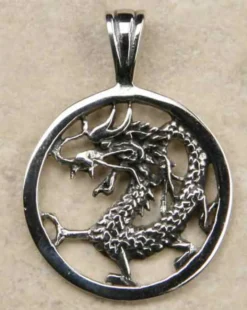 chinesischer Drache Schmuck 925 Silberschmuck Anhänger