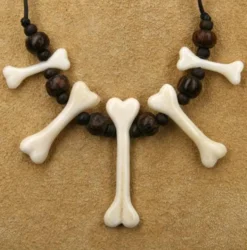 Collier Knochen Gothic Schmuck