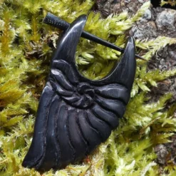 Creole aus Horn Muschel Ohrring (Paar)