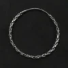 Creole doppelt gedreht Ø 45mm 2mm Stärke 925 Silber Ohrring