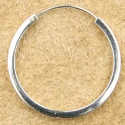 Creole glatt eckig 925 Silber 26 mm 2mm