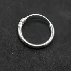 Creole glatt 925 Silber 10mm 1,2mm