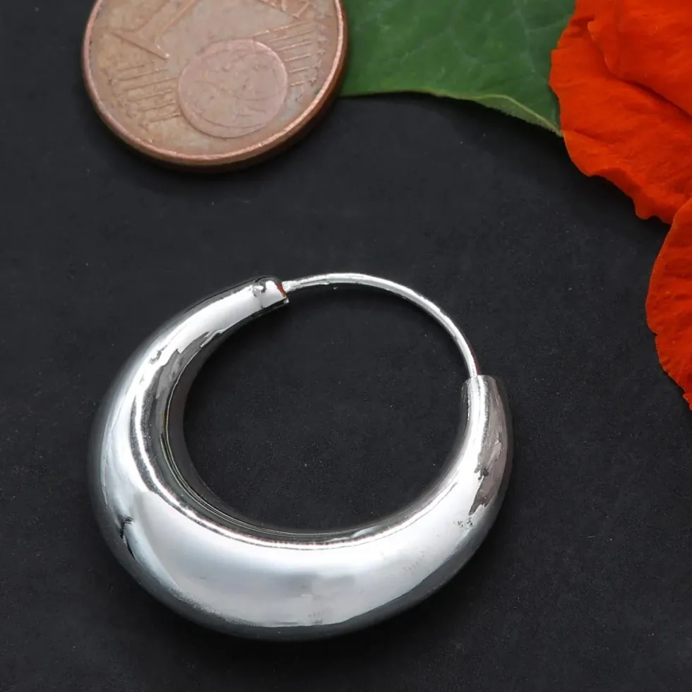 Creole konisch 925 Silber 25 mm konisch