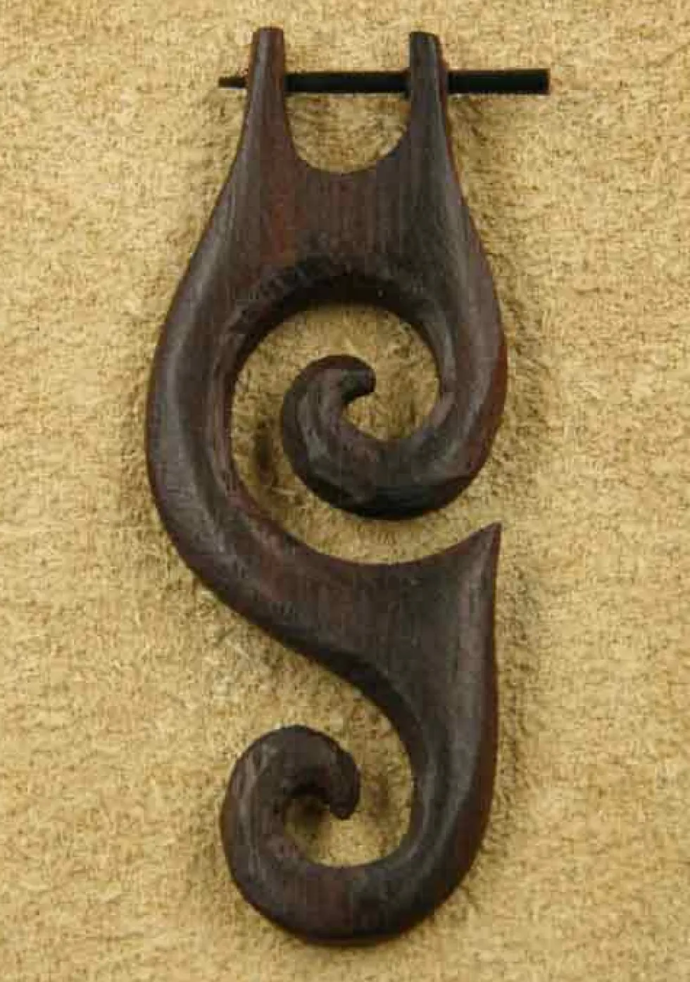 Creole Kreativ Holz Ohrschmuck geschnitzter Holzschmuck (Paar)