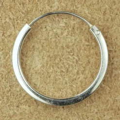 Creole 16mm / 1.5 eckig 925 Silber ohrschmuck