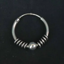 Creole 18mm / 1,5mm Kugel Ohrring Ohrschmuck 925 Silber