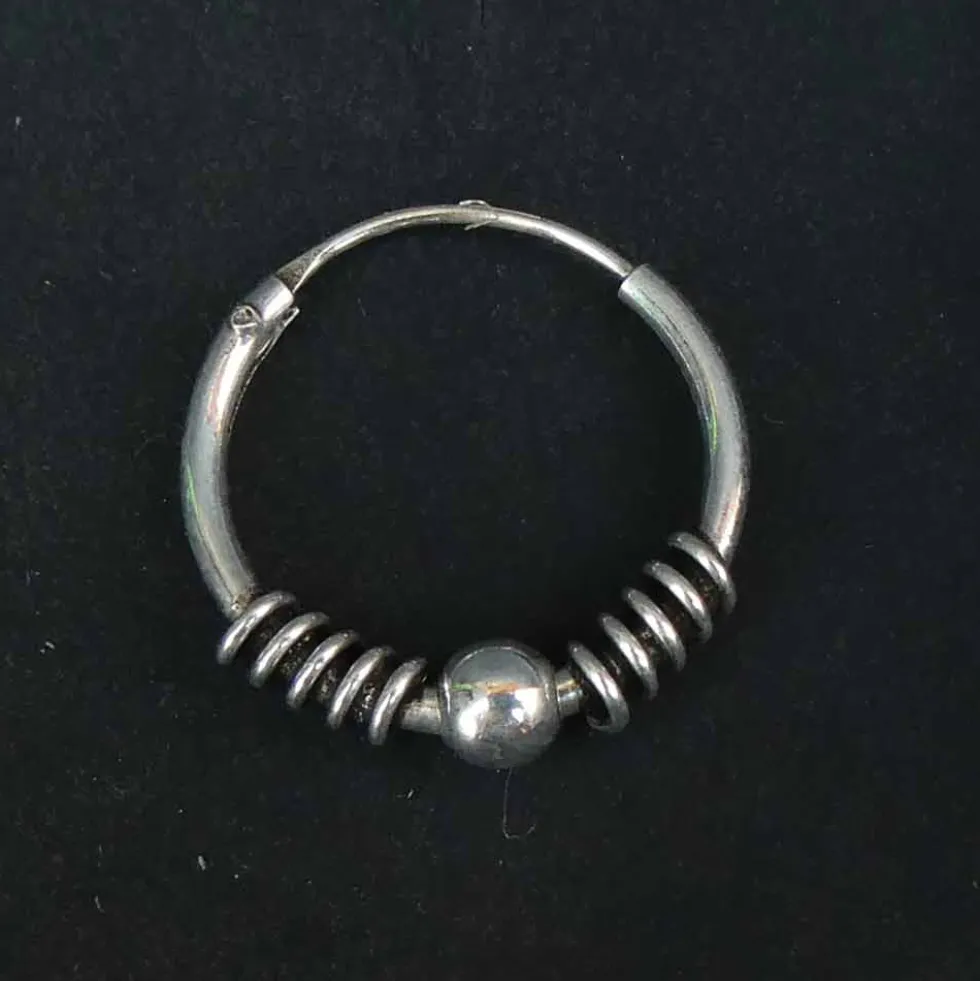 Creole 18mm / 1,5mm Kugel Ohrring Ohrschmuck 925 Silber