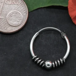 Creole 16mm / 1,3mm Kugel 925 Silberschmuck