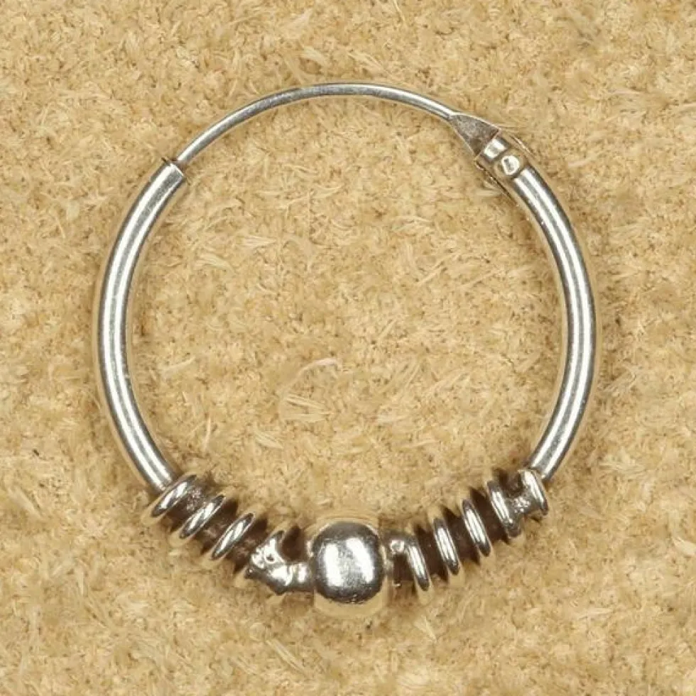 Creole 16mm / 1,3mm Kugel 925 Silberschmuck