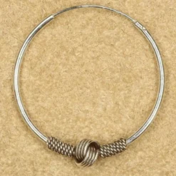 Creole 35mm / 1,6mm verziert 925 Silberschmuck