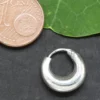 Creole Mond 925 Silber 12mm konisch