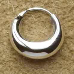 Creole Mond 925 Silber 12mm konisch
