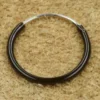 Creolen schwarz 14mm 1,2mm 925 Sterlingsilber