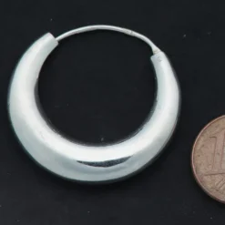 Creolen Sterlingsilber konisch 30mm 7mm