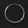 Creole Ohrringe Ø 25mm 1,5mm Stärke Bali Design 925 Silber