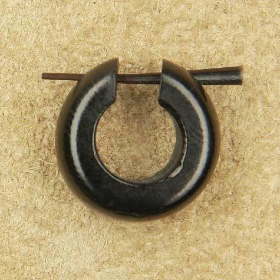 Creole Ohrschmuck aus Horn geschnitzt (Paar)