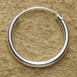 Creole Silber glatt 16 mm 1,5mm 925 Silber