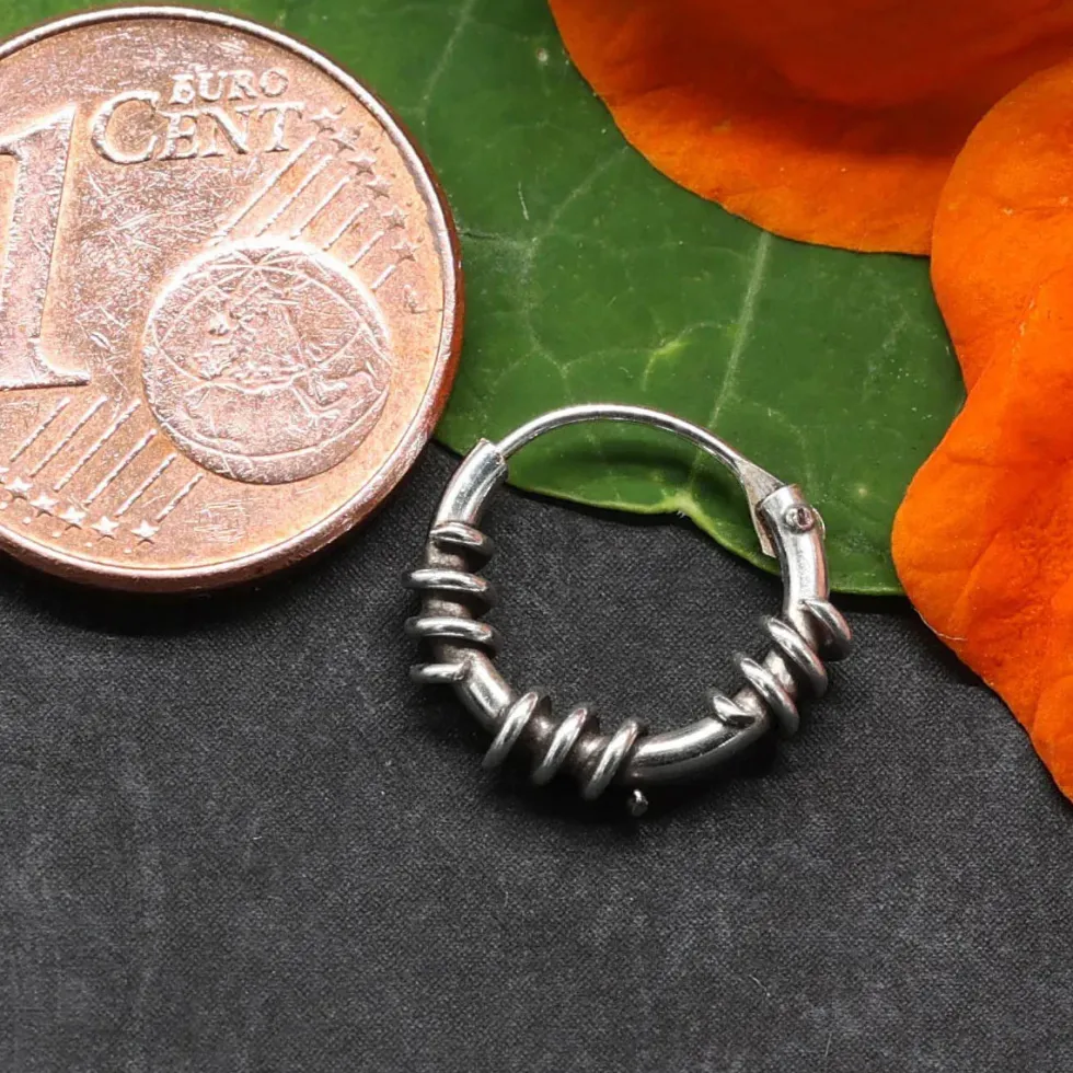 Creole 925 Silber 10mm 1,5mm kleine Ringe