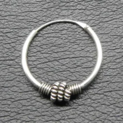 Creole Silber 18mm / 1,2 mm Ohrring Ohrschmuck 925 Silber