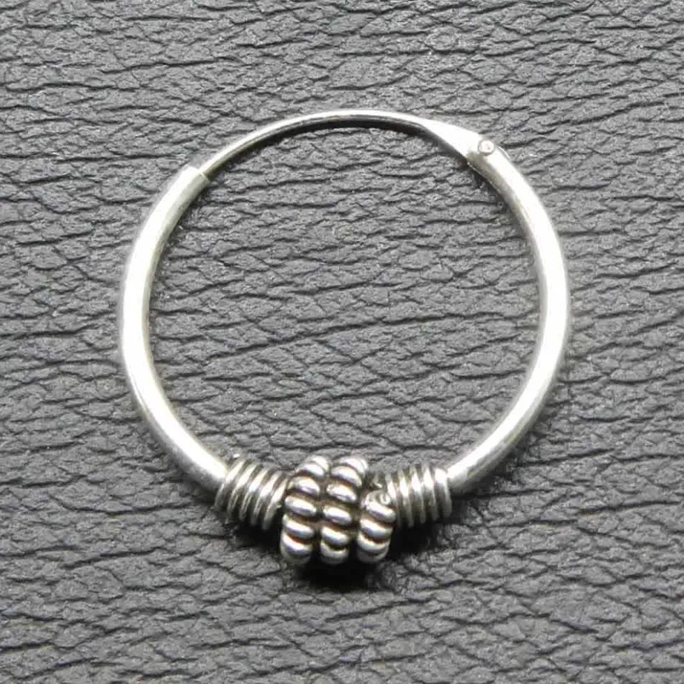 Creole Silber 18mm / 1,2 mm Ohrring Ohrschmuck 925 Silber