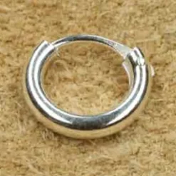 Creole 925 Silber 10mm / 2mm rund schlicht