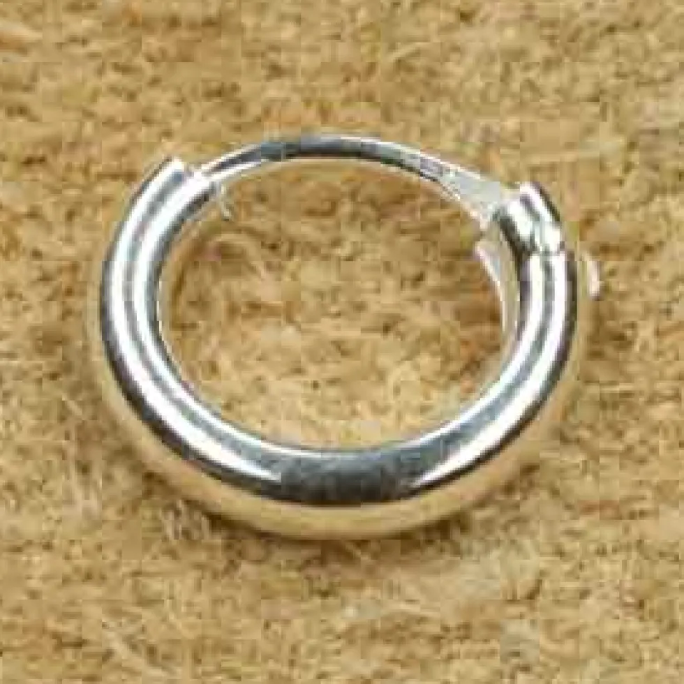 Creole 925 Silber 10mm / 2mm rund schlicht