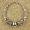 Creole verziert 16 mm / 2mm 925 Sterlingsilber