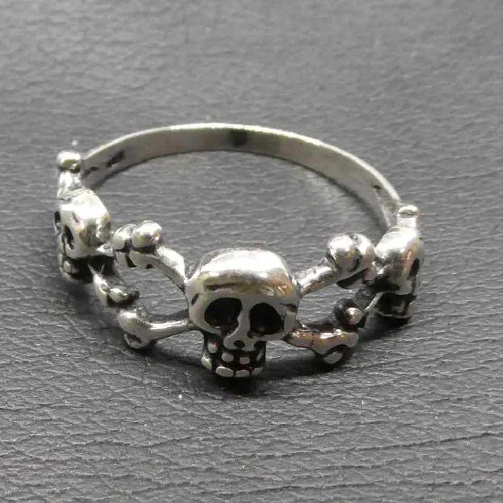 Crossbone Ring Totenkopf Gothic Schmuck 925 Silber