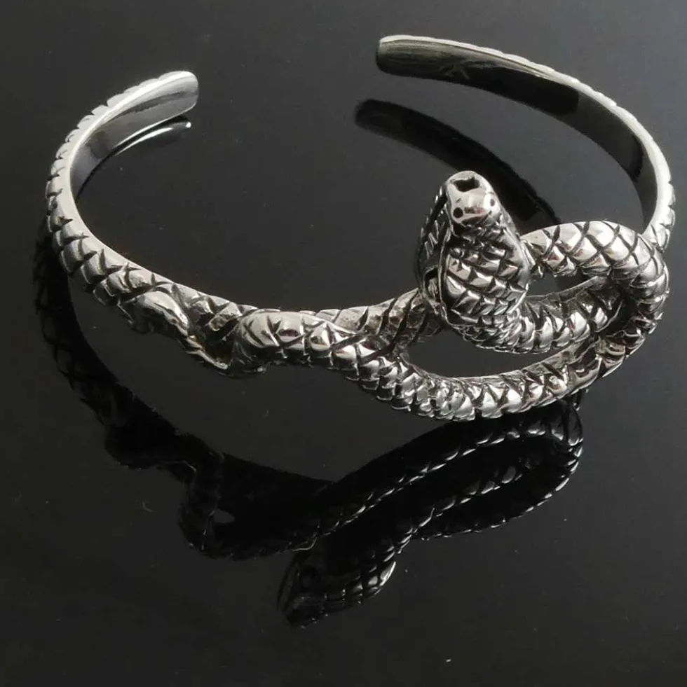 Damen Schlange Armreif Sterlingsilber Ø 5,8
