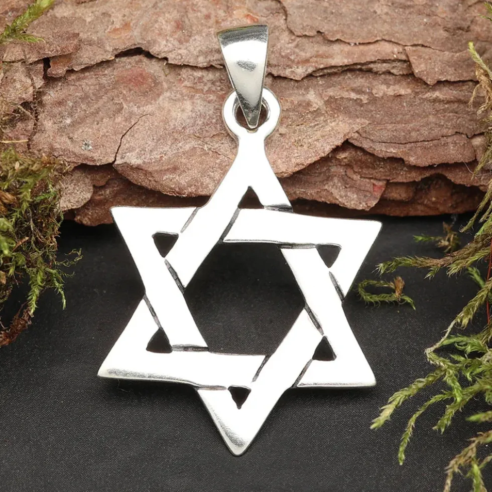 Davidstern Schmuck Kettenanhänger 925 Silberschmuck