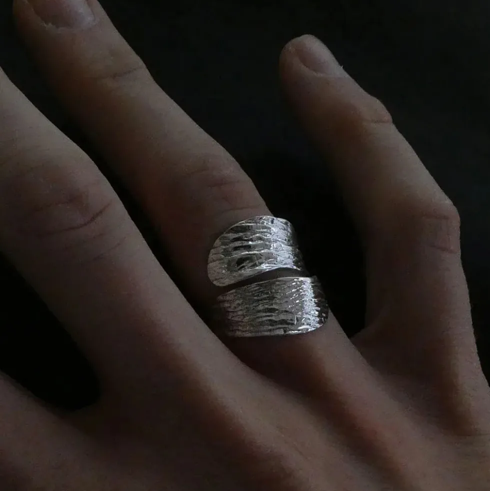 Designer Ring größenverstellbar 925 Silber