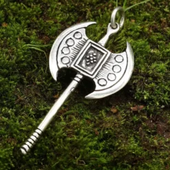 Doppelaxt Schmuck Anhänger aus Silber 925