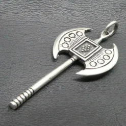 Doppelaxt Schmuck Anhänger aus Silber 925
